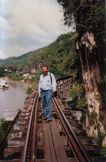 Still working railway at Wang Pho Viaduct